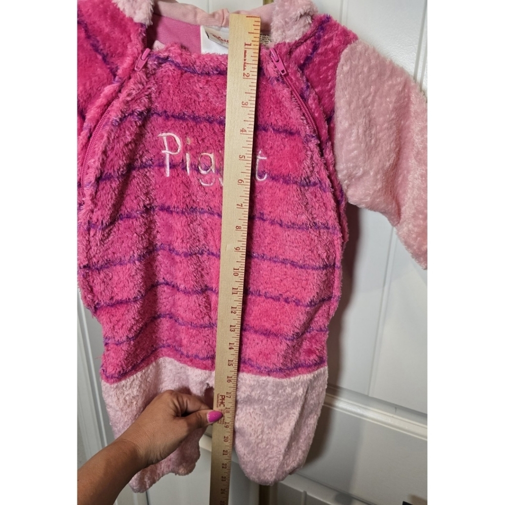 Piglet Costume Disney Store Vintage 12m 12 Months One Piece Hooded Costume - Picture 5 of 6